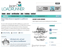 Tablet Screenshot of learnloadrunner.com